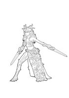 RPG Fantasy creature, female, dryad L