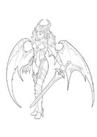 RPG Fantasy creature, female, succubus L