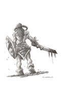 RPG Fantasy Character, Male, Human Barbarian