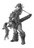 RPG Fantasy Character, Male, Human Barbarian