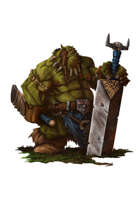 RPG Fantasy Creature, Orc Barbarian