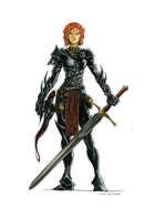 RPG Fantasy Character, Female, Cleric/Warrior