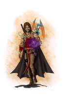RPG Fantasy Character, Male, Human Evil Wizard