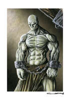 RPG Fantasy Character male goliath prisoner