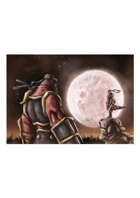 RPG Fantasy Illustration, male human ninja warrior