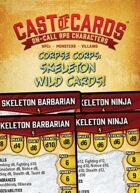 Cast of Cards: Corpse Corps: Skeleton Wild Cards (Fantasy)