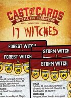 Cast of Cards: 17 Witches (Fantasy)
