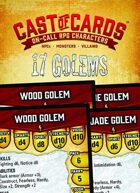 Cast of Cards: 17 Golems (Fantasy)
