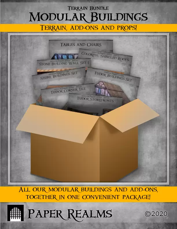 Modular Buildings, Add-ons and Props [BUNDLE] - Paper Realms | Modular ...