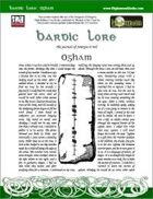 Bardic Lore: Ogham