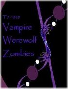 T7-1839 Vampire Werewolf Zombies