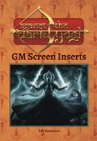 Against the Dark Yogi: GM Screen Inserts