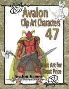 Avalon Clip Art Characters, Dark Warrior 2