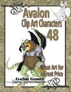 Avalon Clip Art Characters, Alien 9