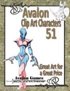 Avalon Clip Art Characters, Alien 11