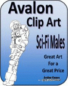 Avalon Clip Art, Sci-Fi Males