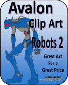 Avalon Clip Art, Robots 2
