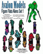 Avalon Models, Figure Flat Aliens Set 1
