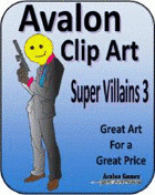 Avalon Clip Art, Super Villains 3
