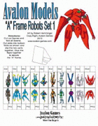 Avalon Models, “A” Frame Robots Set 1