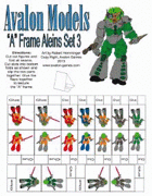 Avalon Models, “A” Frame Aliens Set 3