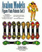 Avalon Models, Figure Flat Robots Set 3