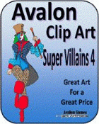 Avalon Clip Art, Super Villains 4
