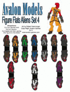 Avalon Models, Figure Flat Aliens set 4