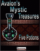 Avalon’s Mystic Treasures, Five Potions