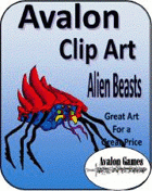 Avalon Clip Art, Alien Beasts