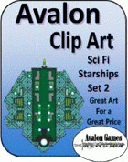 Avalon Clip Art, Starships 2