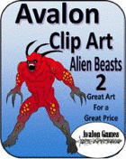 Avalon Clip Art, Alien Beasts 2