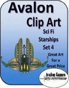 Avalon Clip Art, Starship Set 4