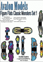 Avalon Models, Figure Flat Classic Monsters Set 1