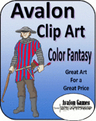 Avalon Clip Art, Color Fantasy 1 R