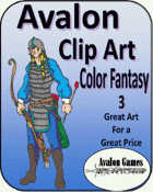 Avalon Clip Art, Color Fantasy 3