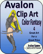 Avalon Clip Art, Color Fantasy 4