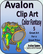 Avalon Clip Art, Color Fantasy 5