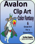 Avalon Clip Art, Color Fantasy 6