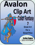 Avalon Clip Art, Color Fantasy 7