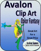 Avalon Clip Art, Color Fantasy 9