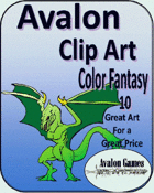 Avalon Clip Art, Color Fantasy 10