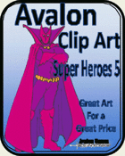Avalon Clip Art, Super Heroes 5