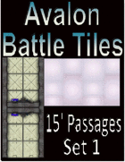 Avalon Battle Tiles, Sci-Fi 15’ Passages, Set 1 Style 1