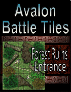 Avalon Battle Tiles, Forest Ruins Entrance
