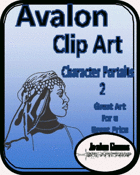 Avalon Clip Art, Character Portraits #2