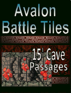 Avalon Battle Tiles, 15’ Cave Passages