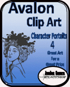 Avalon Clip Art, Character Portraits #4