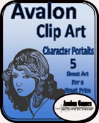 Avalon Clip Art, Character Portraits #5
