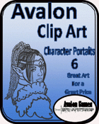 Avalon Clip Art, Character Portraits #6